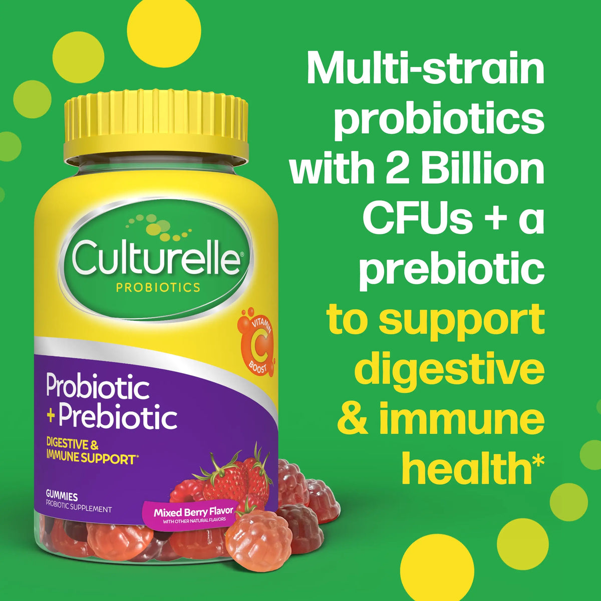 Culturelle® Probiotic + Prebiotic Gummies