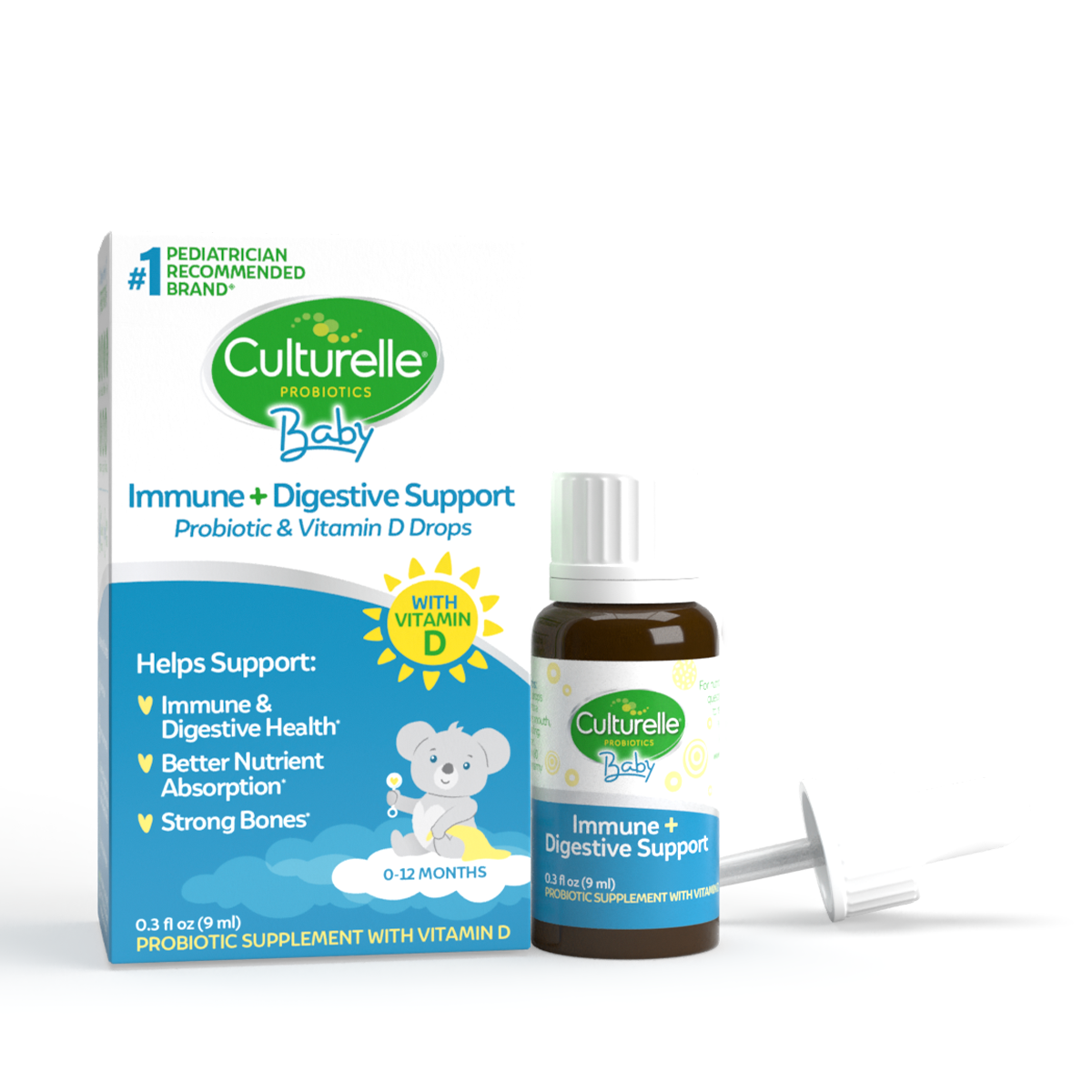 Culturelle® Baby Immune + Digestive Support Probiotic & Vitamin D Drops