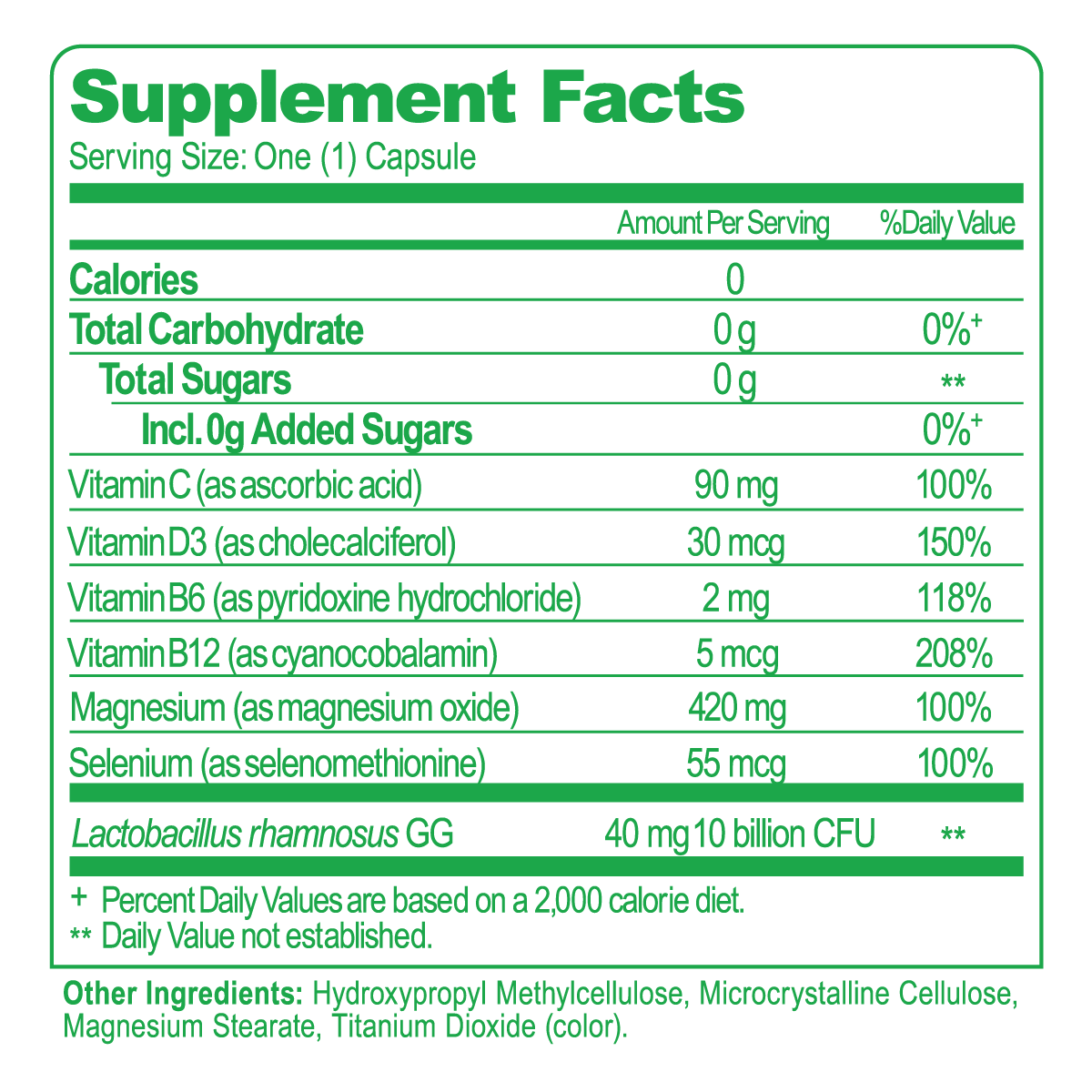 Culturelle men's daily health supplement facts